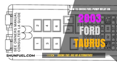 Diagnosing Fuel Pump Relay Issues in a 2003 Ford Taurus