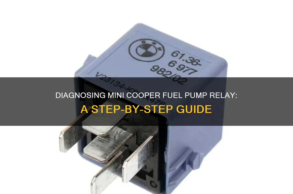how to check fuel pump relay on mini cooper