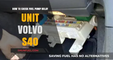 Checking Your Volvo S40 Fuel Pump Relay Unit: A Step-by-Step Guide