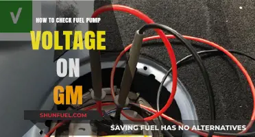 GM Fuel Pump Voltage Check: Step-by-Step Guide for Accurate Testing