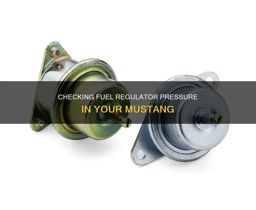 how to check fuel regulator pressure mustang