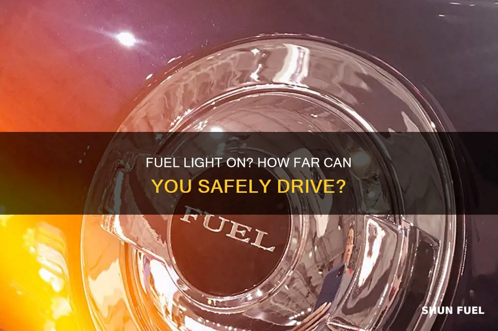 how to check how far can go fuel light