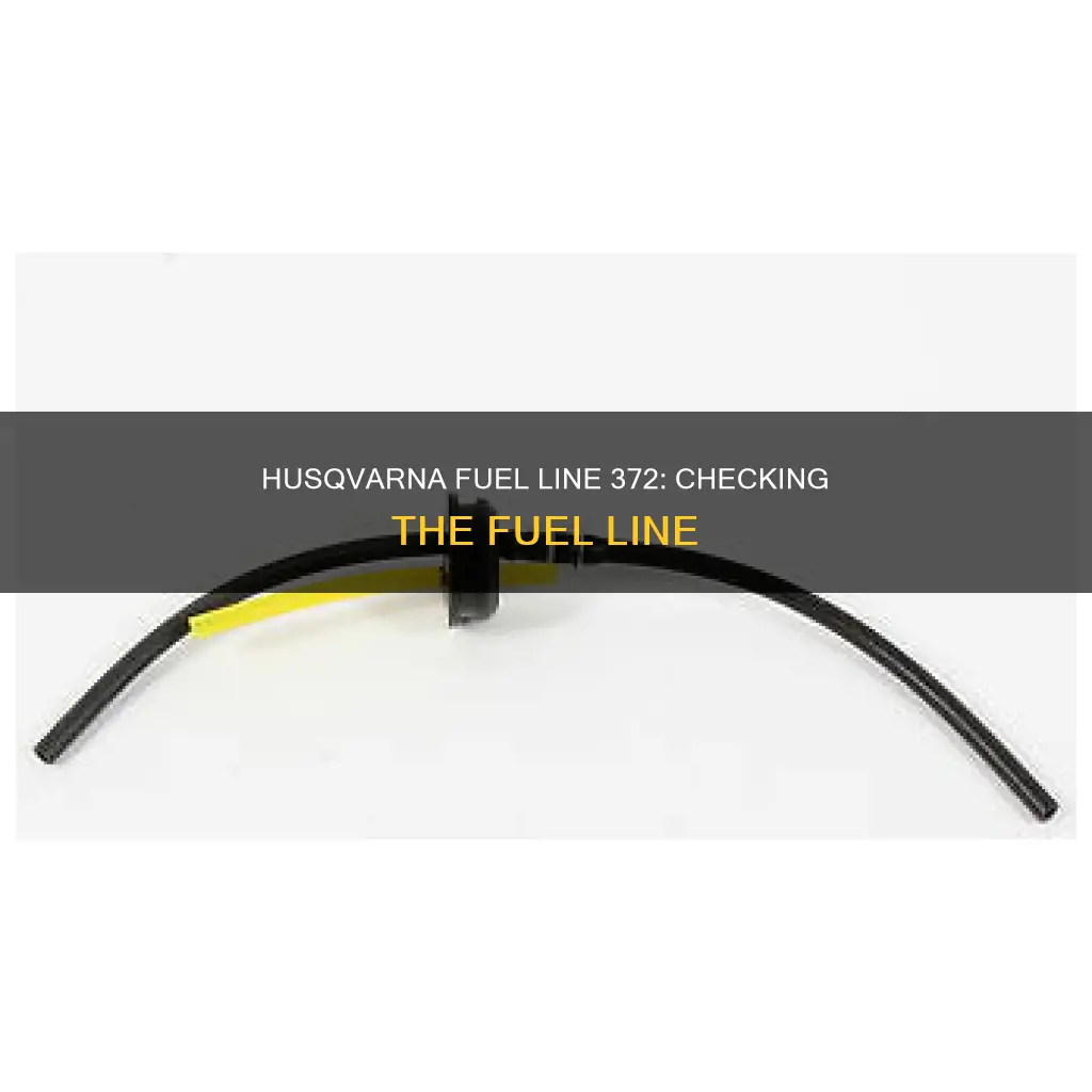 how to check husqvarna fuel line 372