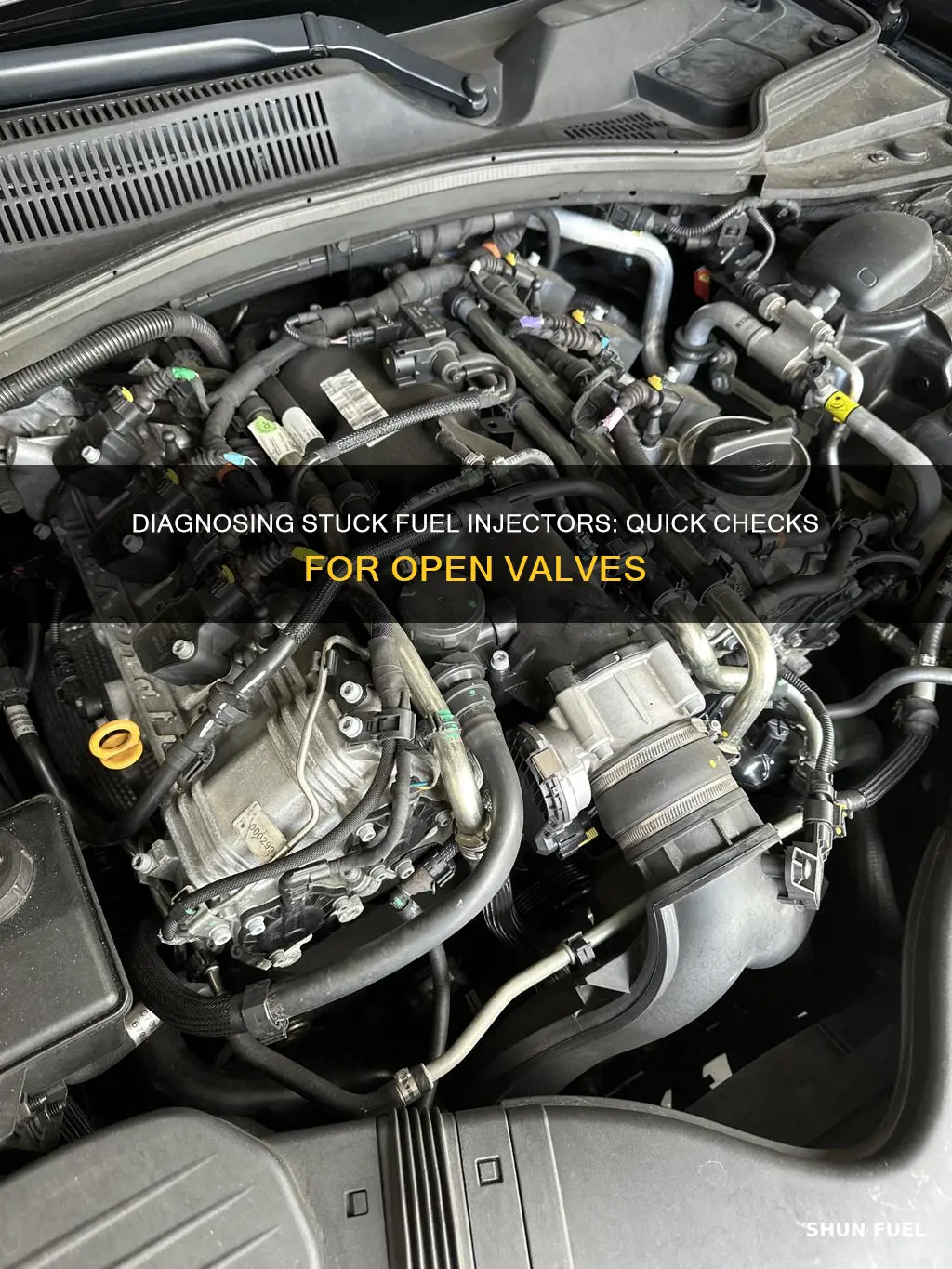 how to check if a fuel injector is stuck open