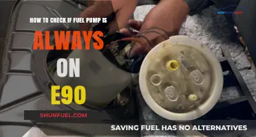 Diagnosing a Constantly Running Fuel Pump in Your BMW E90