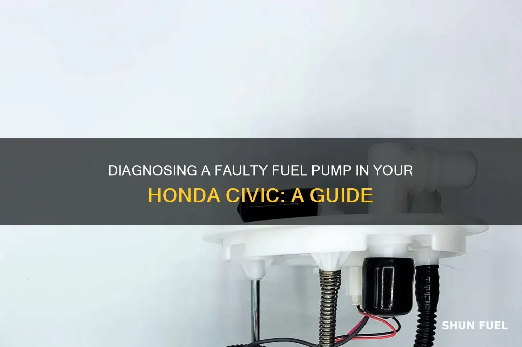 how to check if fuel pump is bad honda civic