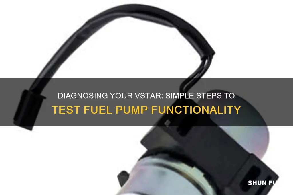 how to check if fuel pump is working on vstar