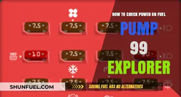 Checking Fuel Pump Power on a 1999 Ford Explorer: A Guide