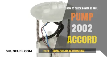 Testing Fuel Pump Power on a 2002 Honda Accord: A Guide