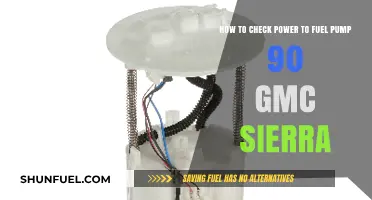 Testing Fuel Pump Power on a 1990 GMC Sierra: A Guide
