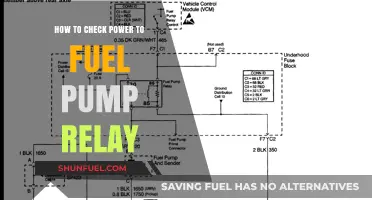 Diagnosing Fuel Pump Issues: How to Check Power to Relay