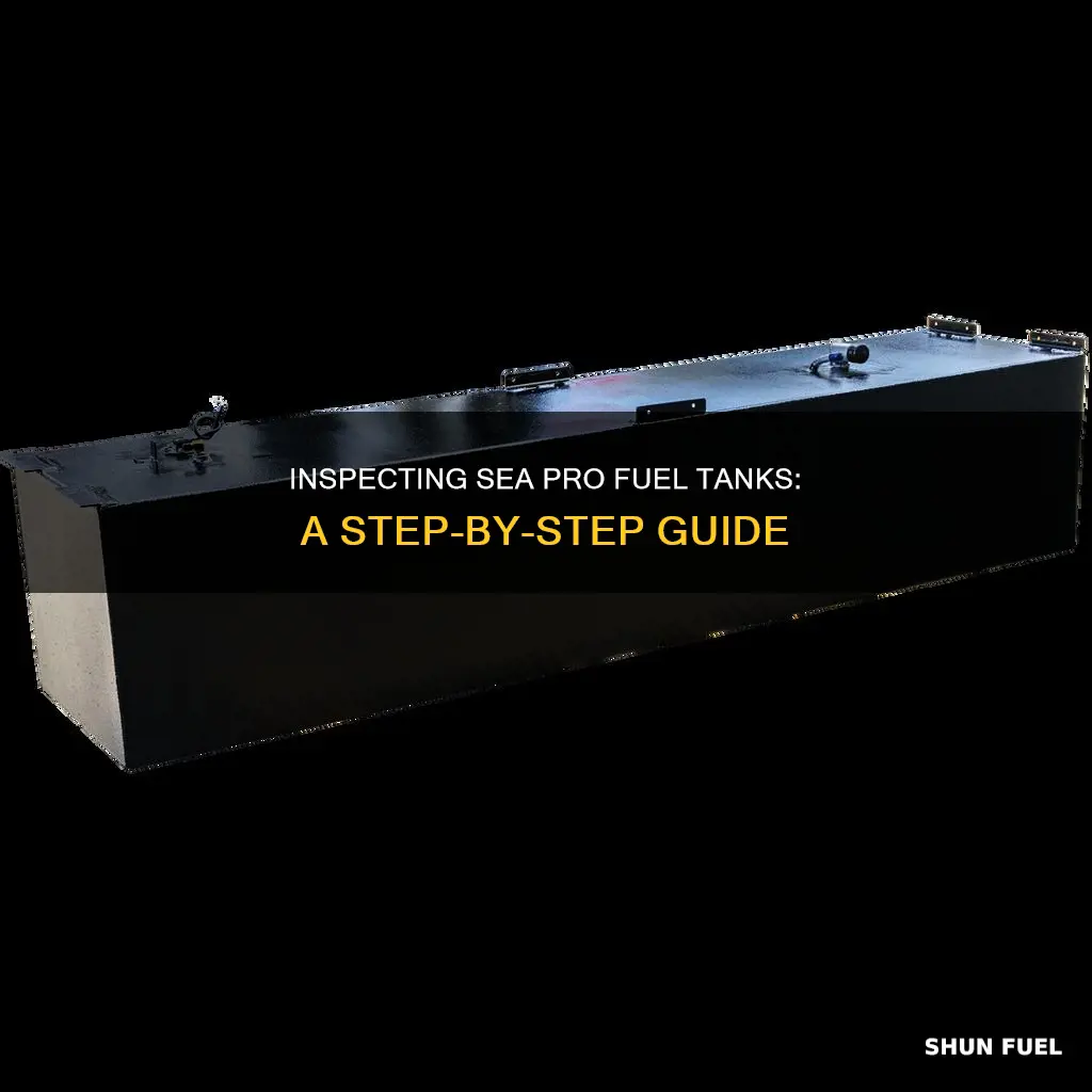 how to check sea pro fuel tank
