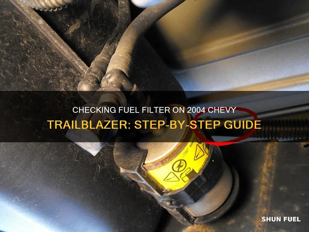 how to check the fuel filter on 2004 chevy trailblazer