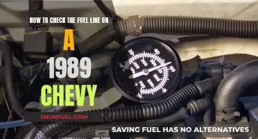 Chevy Fuel Line Inspection: A Step-by-Step Guide for 1989 Models