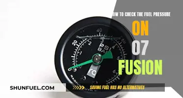 Checking Fuel Pressure: '07 Fusion Maintenance Guide