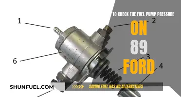 Checking Fuel Pump Pressure: 89 Ford Guide