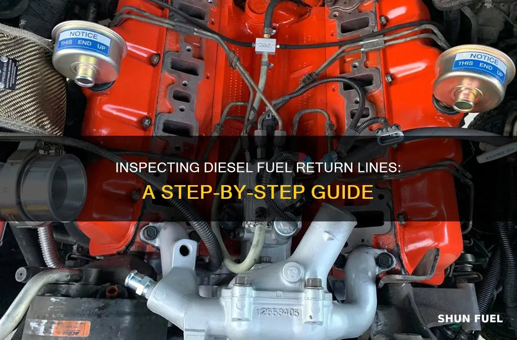 how to check the fuel return line desiel