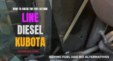 Diagnosing Fuel Issues: A Guide to Checking the Return Line on Your Kubota Diesel Engine