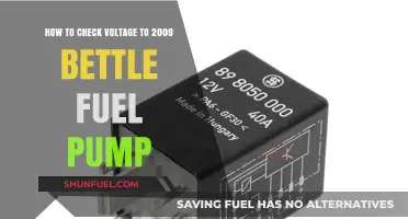 Checking Voltage on a 2009 Beetle Fuel Pump: Step-by-Step Guide