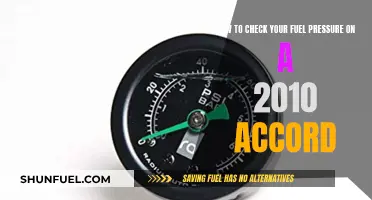 Checking Fuel Pressure: 2010 Accord Maintenance Guide