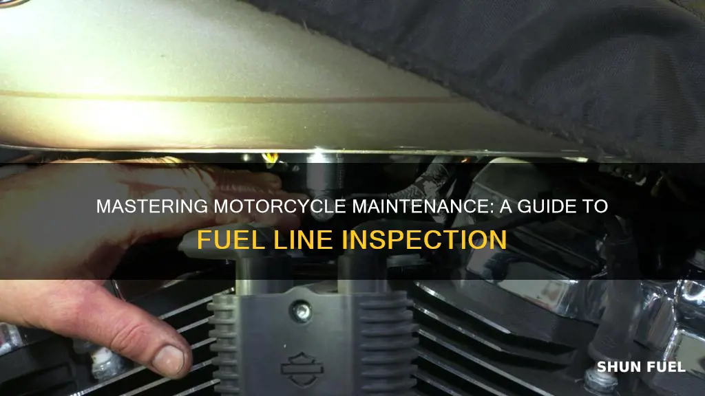 how to check your motorcycle fuel line