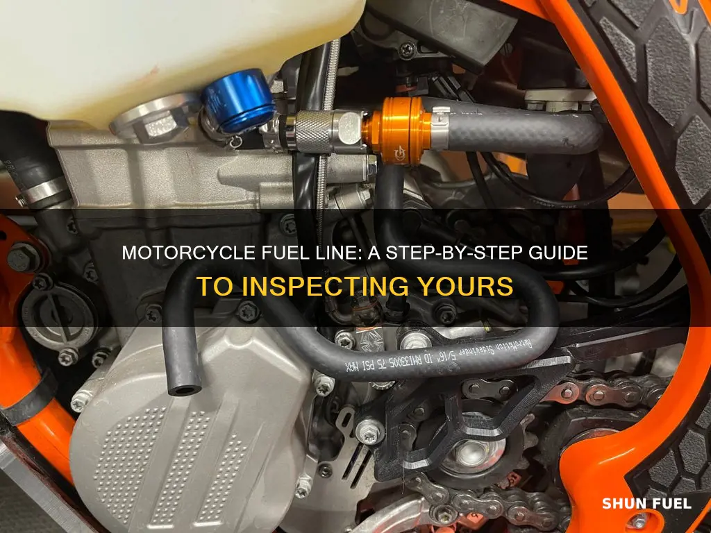 how to check your motorcycle fuel line