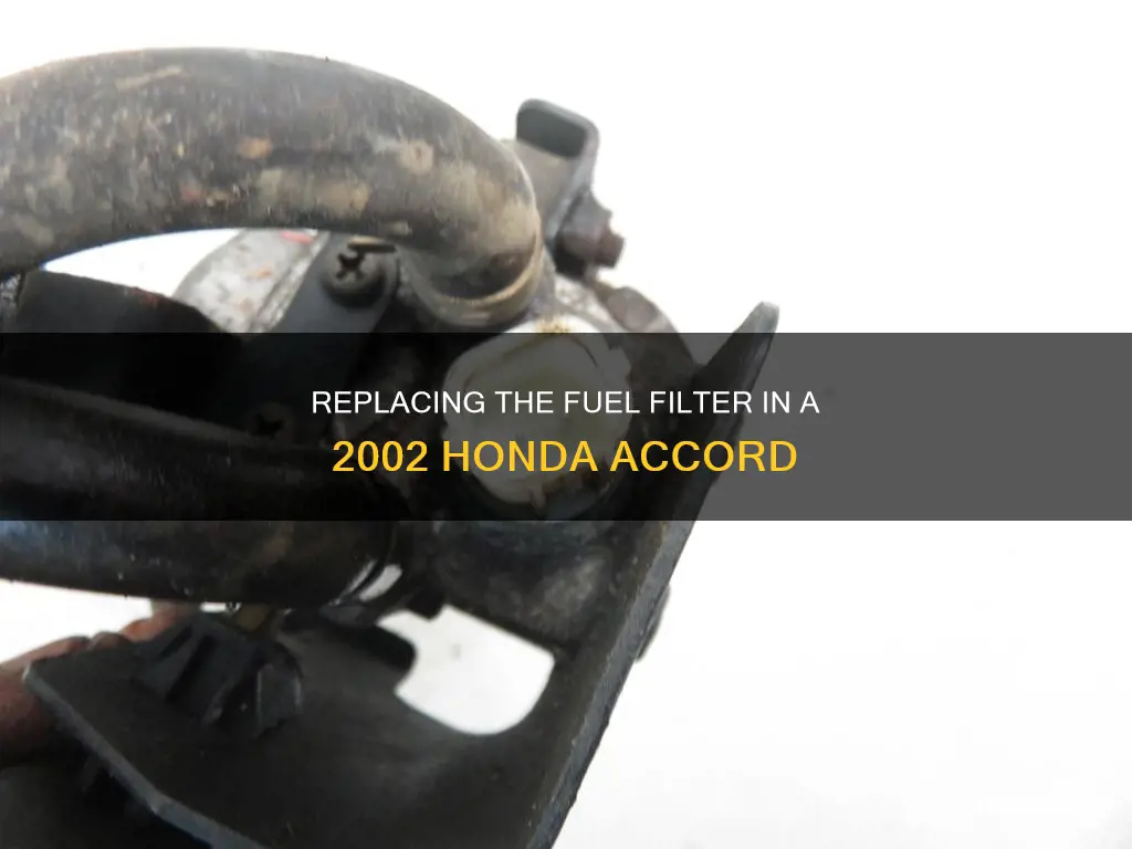 how to chnage fuel filter on 2002 honda accord