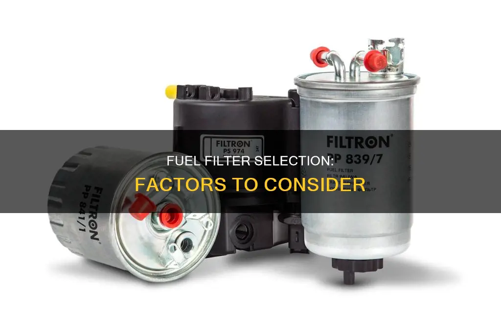how to choose a fuel filter