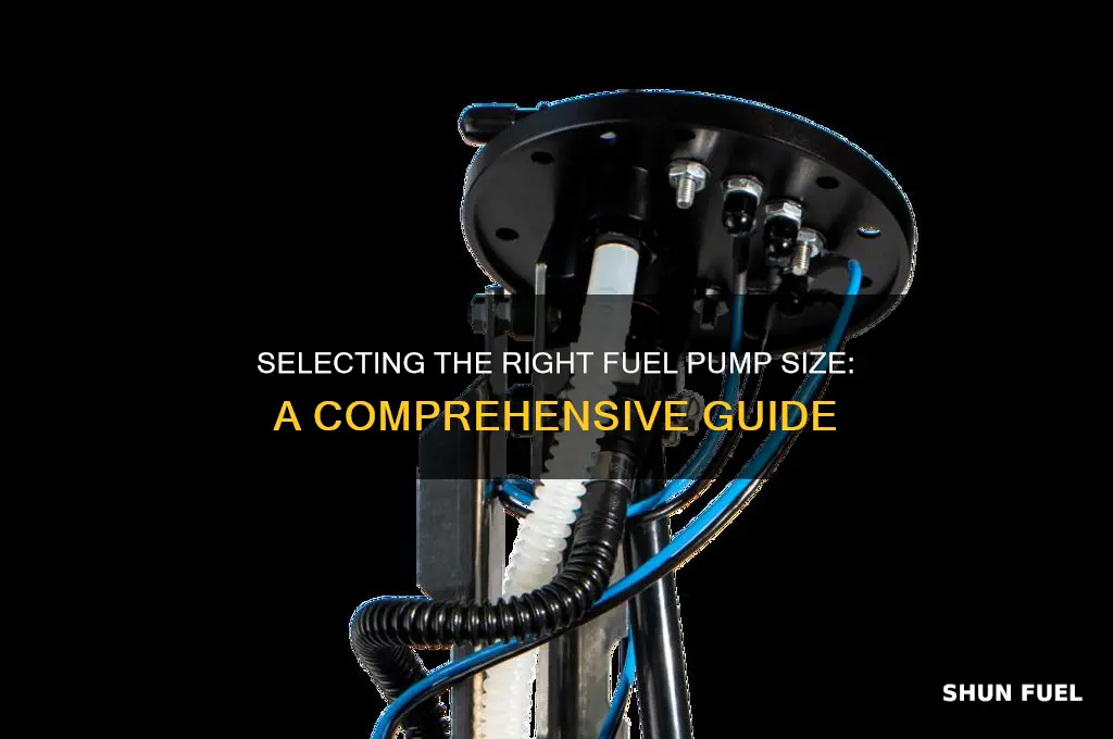 how to choose fuel pump size