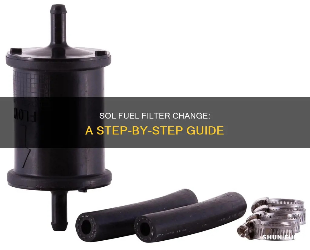 how to cjange del sol fuel filter