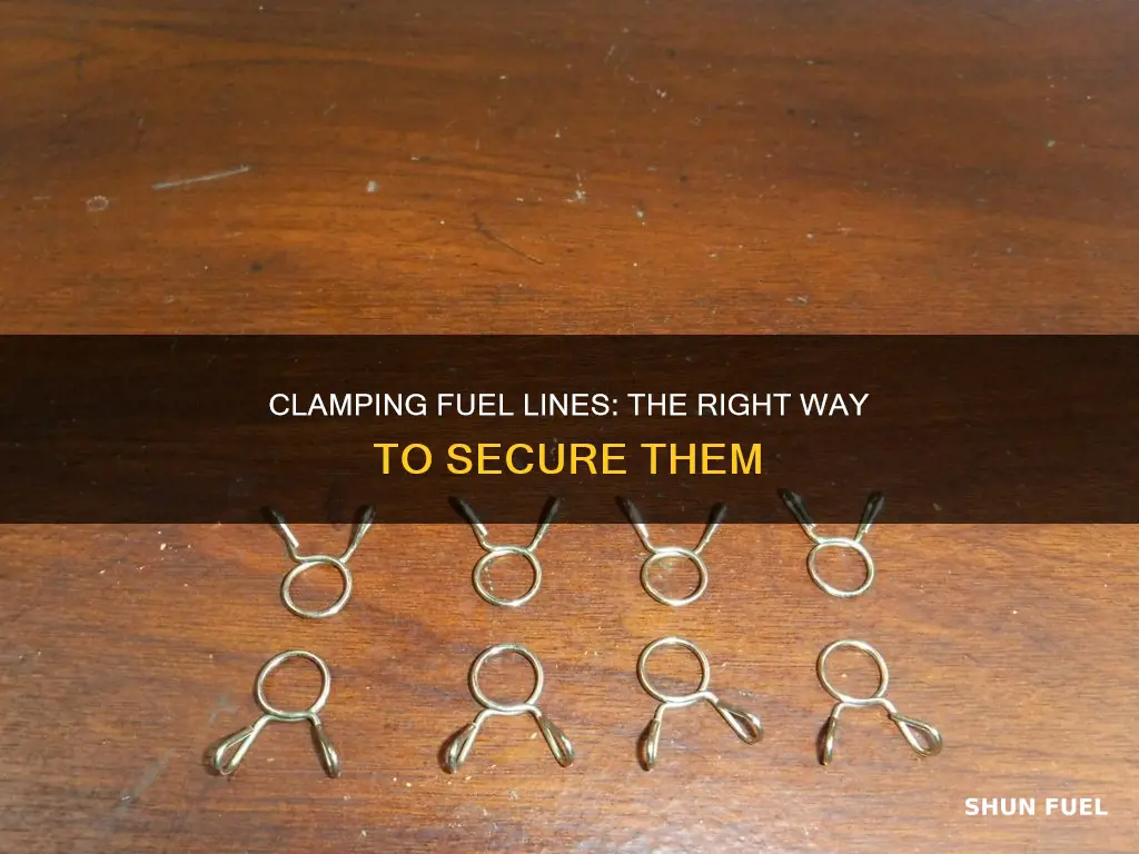 how to clamp a fuel line