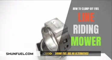 Clamping Fuel Lines: Riding Mower Maintenance 101