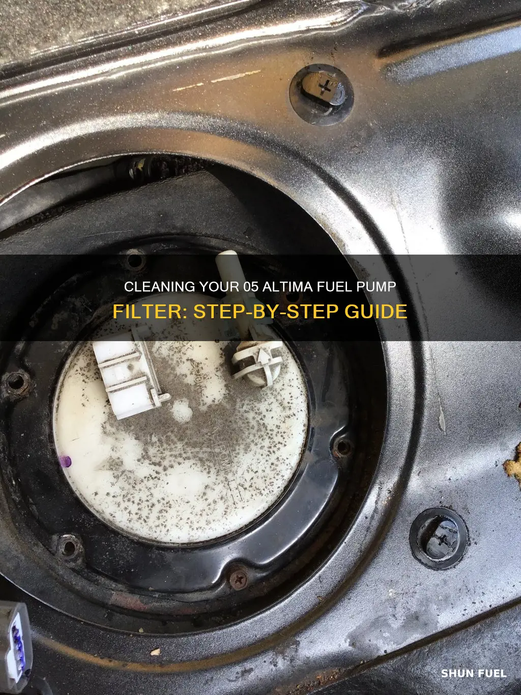 how to clean 05 altima fuel pump filter