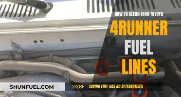Cleaning Fuel Lines in Your 1988 Toyota 4Runner