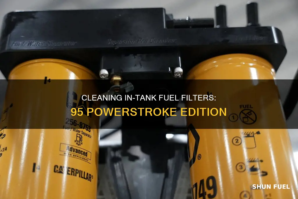 how to clean 95 powerstroke in tank fuel filters