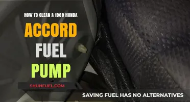 Efficiently Cleaning Your 1988 Honda Accord's Fuel Pump: A Step-by-Step Guide