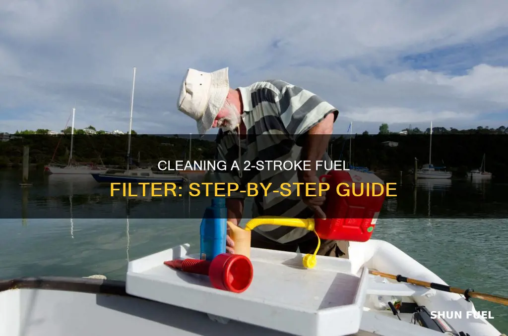how to clean a 2 stroke fuel filter
