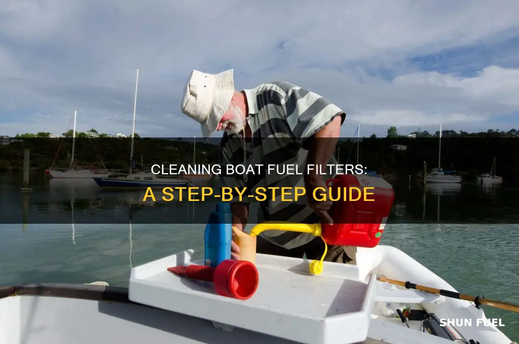 how to clean a boat fuel filter
