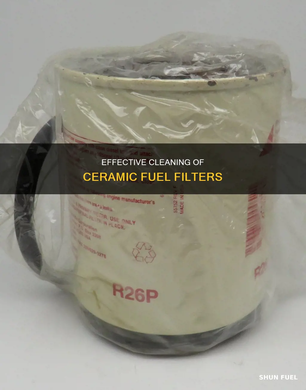 how to clean a ceramic fuel filter