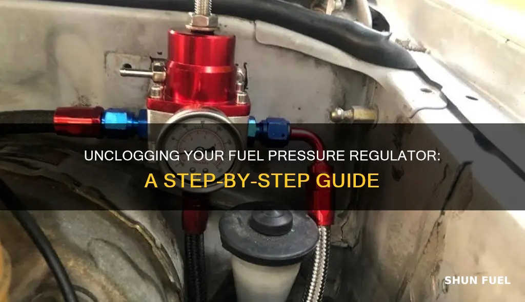 how to clean a clogged fuel pressure regulator