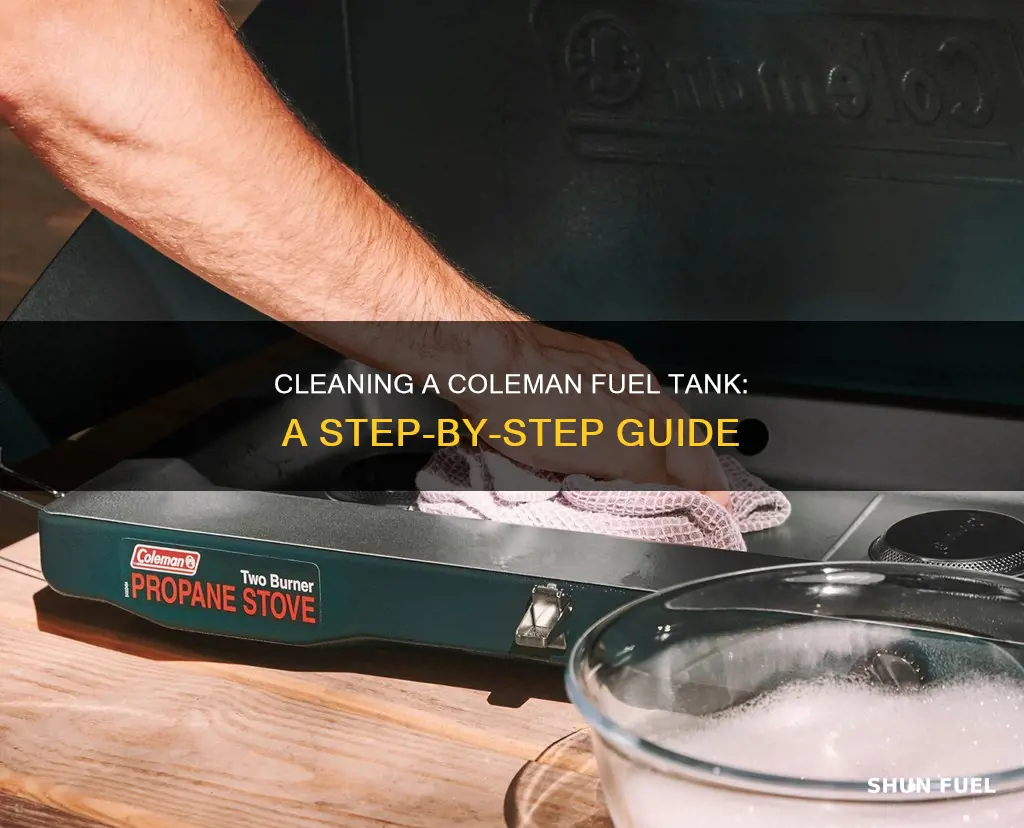 how to clean a coleman fuel tank