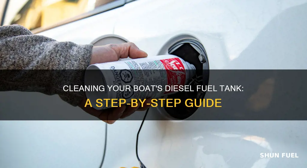 how to clean a diesel fuel tank on a boat