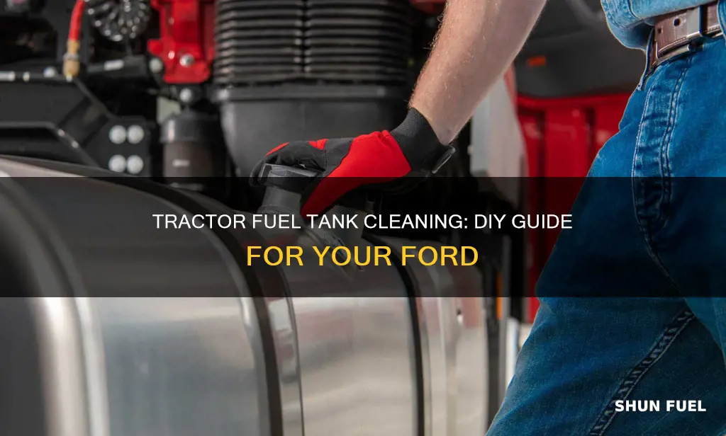 how to clean a ford tractor fuel tank