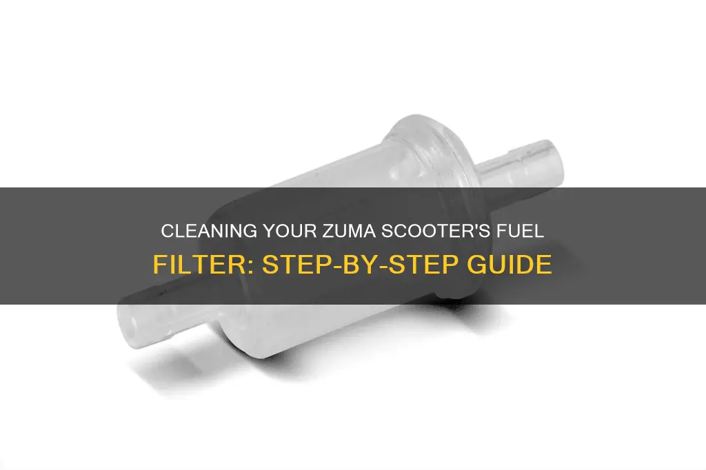 how to clean a fuel filter 2009 zuma scooter
