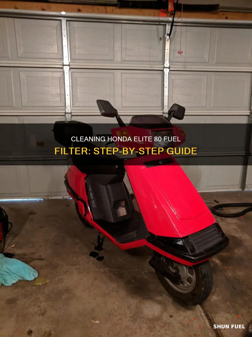how to clean a fuel filter honda elite 80