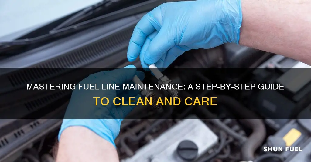 how to clean a fuel line