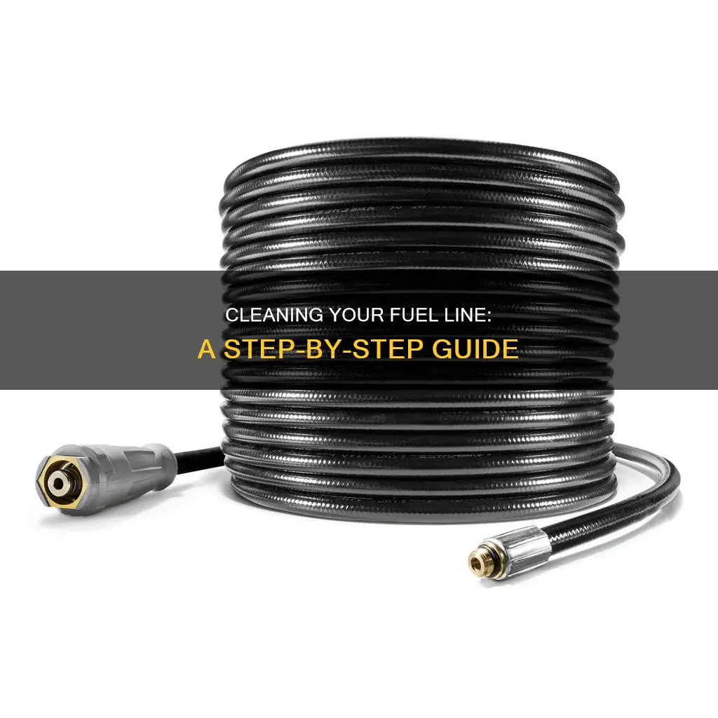 how to clean a fuel line