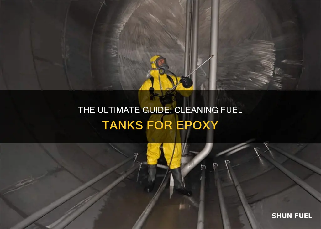 how to clean a fuel tank for epoxy