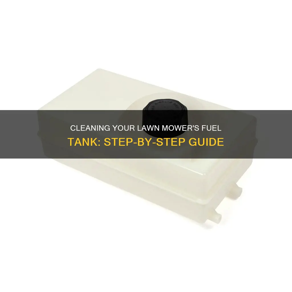 how to clean a fuel tank lawn mower