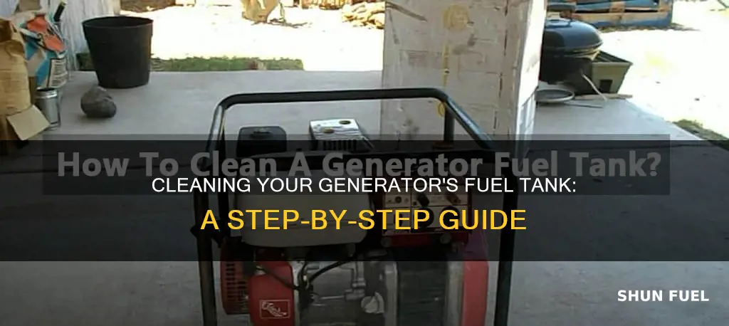 how to clean a fuel tank on a generator